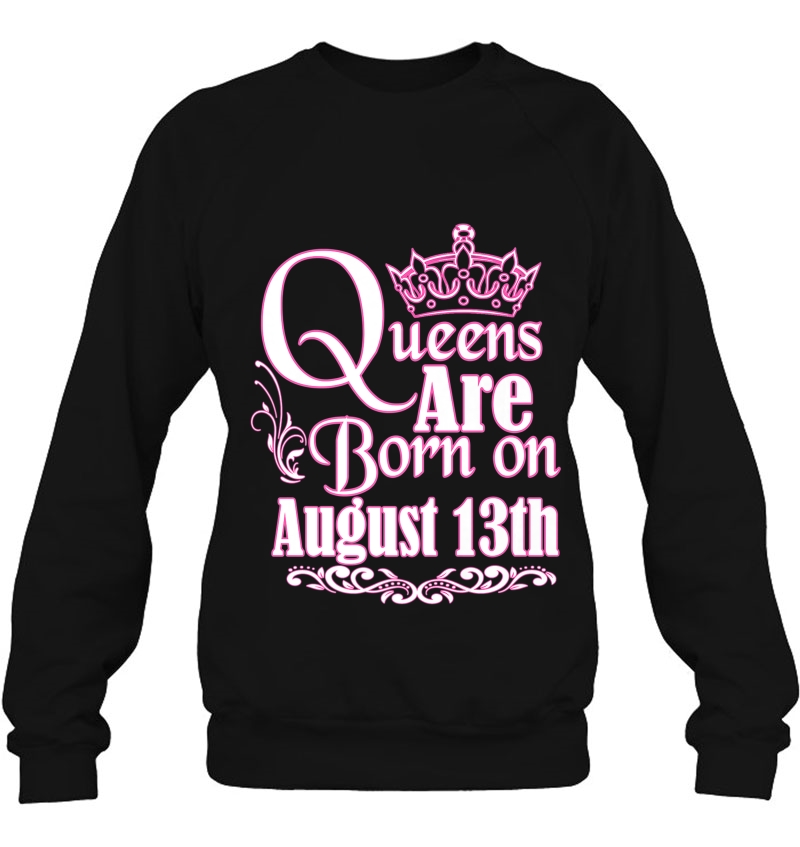 Queens Are Born On August 13Th Virgo Leo Womens Birthday Premium Mugs