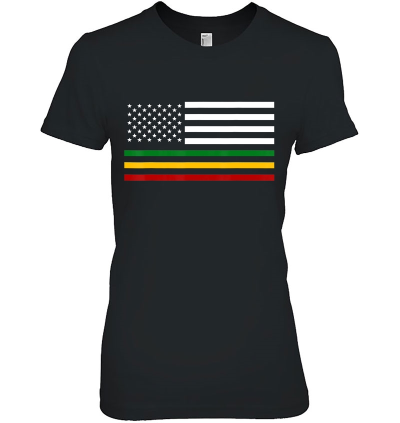 Rasta America Flag American African Usa Reggae Tee Hoodie