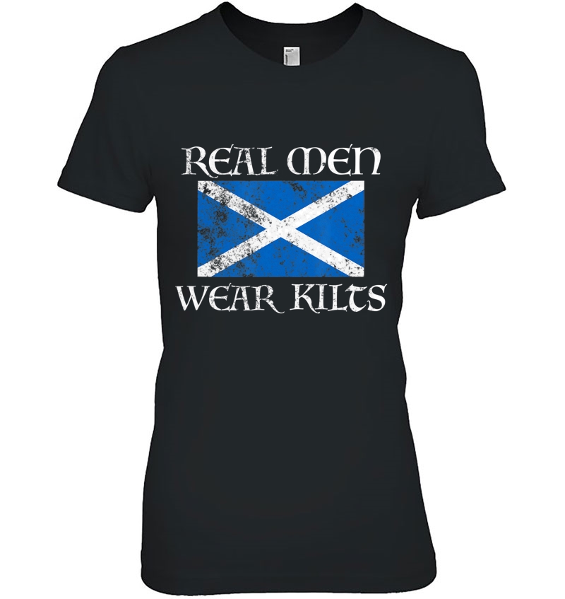 Real Men Wear Kilts Scottish Pride Scotland Gift For Men Hoodie