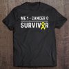 Sarcoma Awareness Products Yellow Ribbon Cancer Survivor Tee