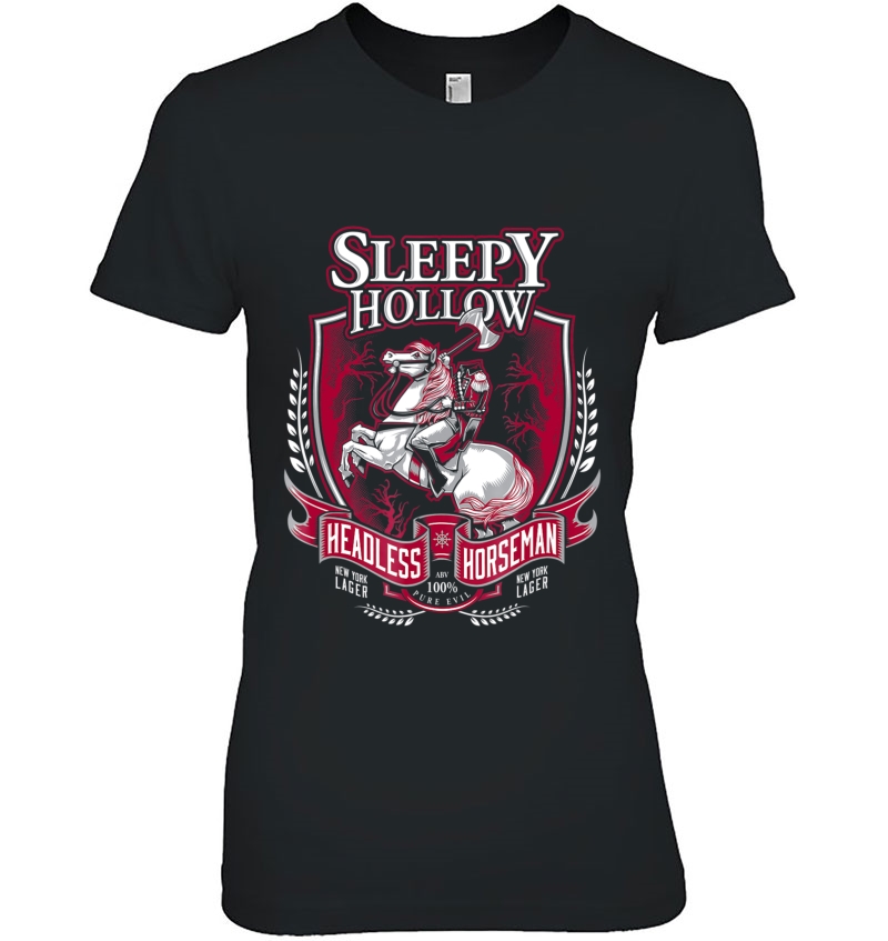 Sleepy Hollow Headless Horseman Gothic Halloween Ladies Tee