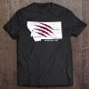 State Of Montana With Grizzly Bear Scratches At Missoula, Mt Tee