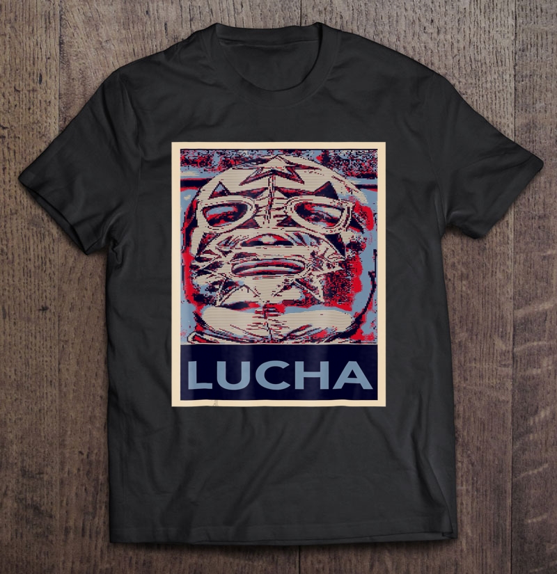 Super Astro Lucha Libre Masked Superhero Wrestler Shirt