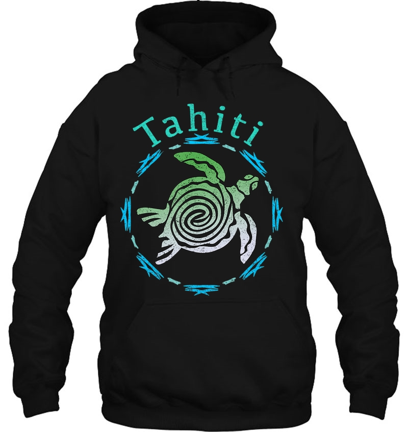 Tahiti Vintage Tribal Turtle Gift Hoodie