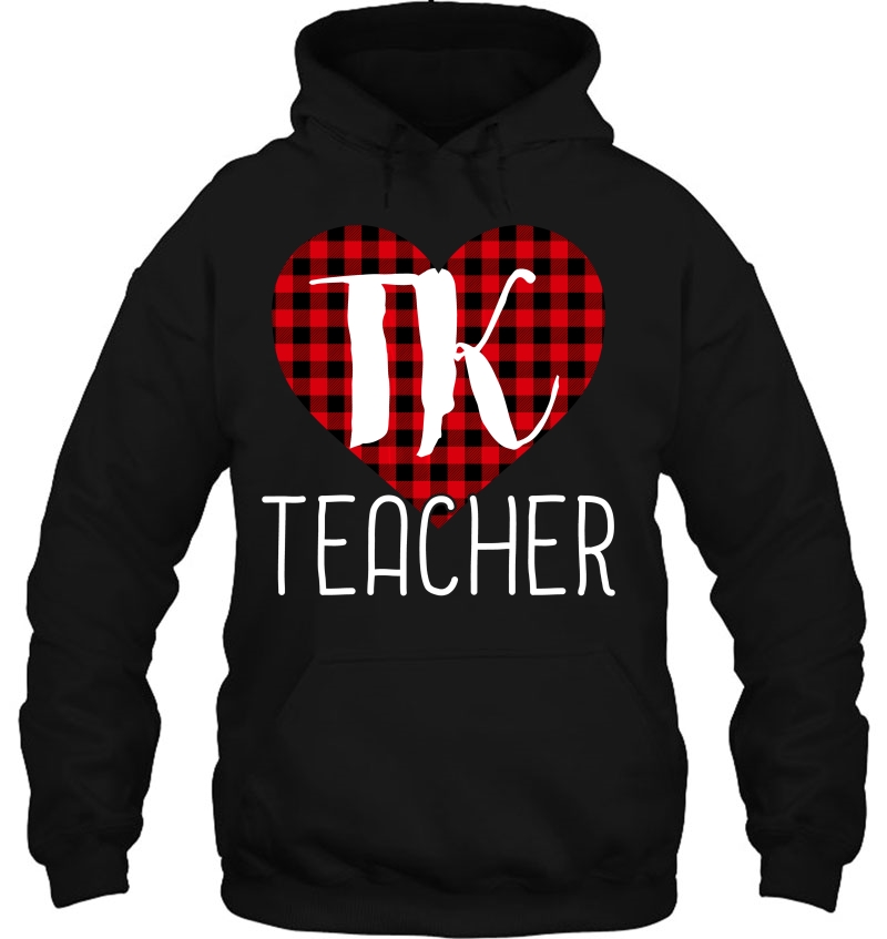 Tk Teacher Valentine's Day Buffalo Plaid Heart Tee Mugs