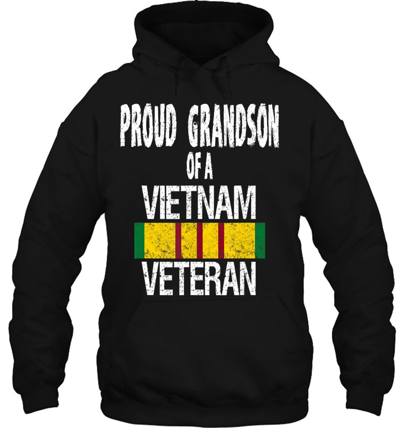 Us Military Family Proud Grandson Of A Vietnam Veteran Hoodie