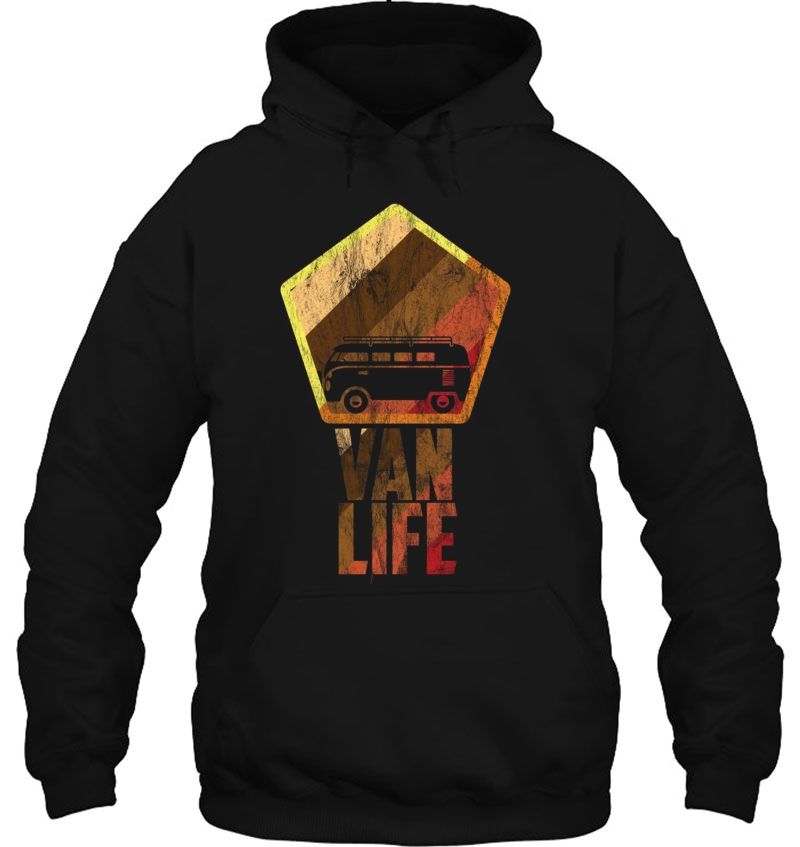 Van Life - Cool Retro Faded Van Pullover Mugs