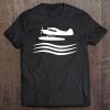 Vintage Seaplane Pilot Retro Graphic Design Tee