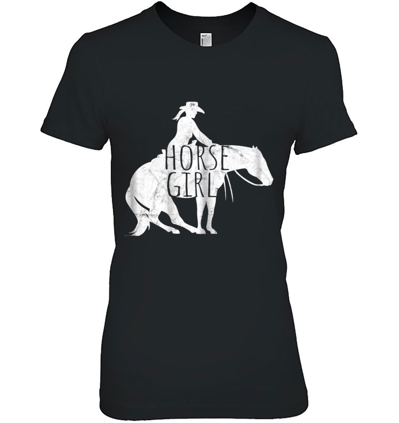 Womens Cowgirl Western Rider Horse Girl Shirt Hoodie