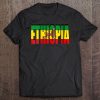 Womens Ethiopia In Ethiopia Flag, Ethiopian V-Neck Tee