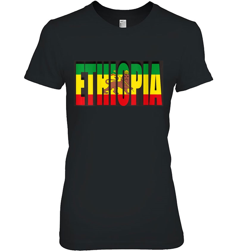 Womens Ethiopia In Ethiopia Flag, Ethiopian V-Neck Hoodie