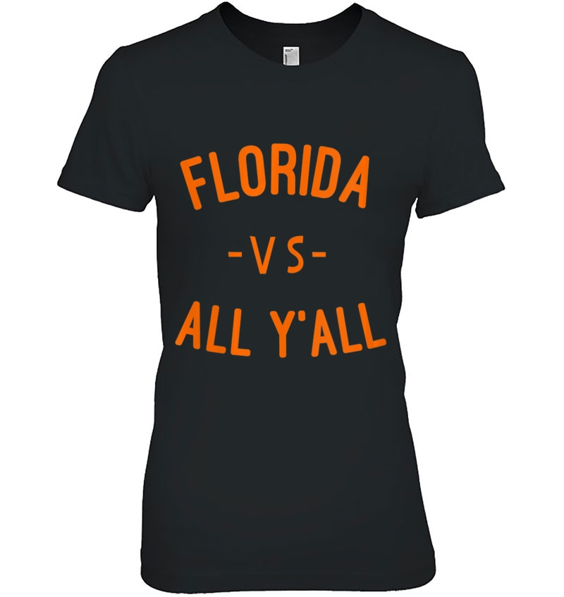 Womens Florida Vs All Yall Represent Gator State V-Neck Hoodie