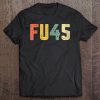 Womens Fu45 Tshirt Anti Trump F You Resist Protest V-Neck Tee