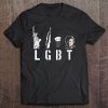 Womens Liberty Guns Beer Trump - Lgbt V-Neck Tee