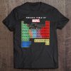 Womens Marvel Periodic Table Of Characters V-Neck Tee