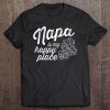 Womens Napa Is My Happy Place - California Wine Country Souvenir V-Neck Tee