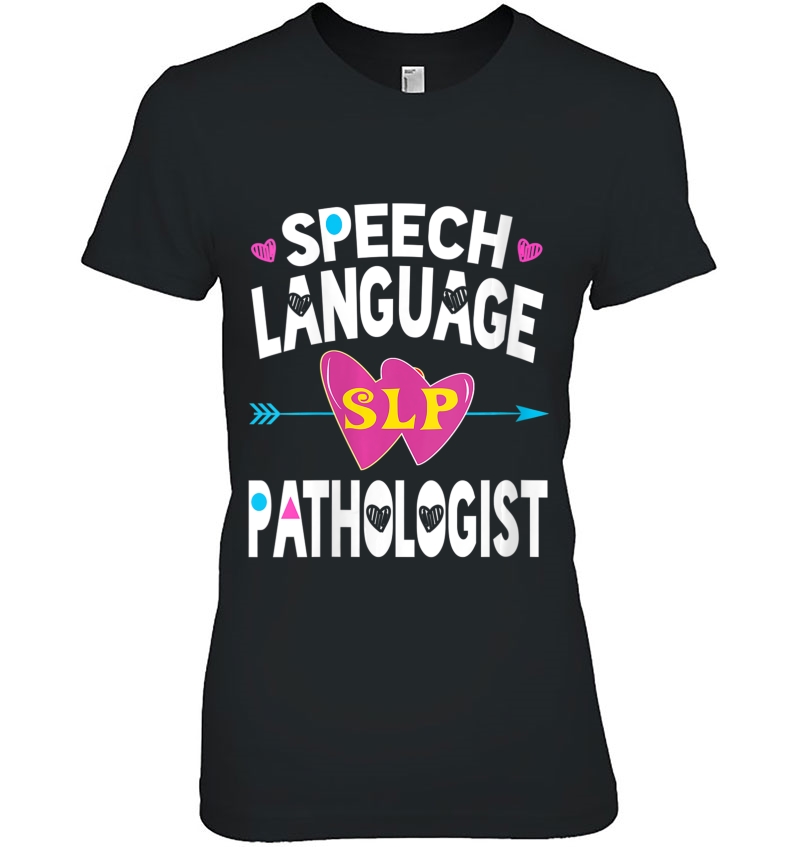 Womens Slp Shirts Speech Language Pathologist Gifts Speech Therapy V-Neck Hoodie