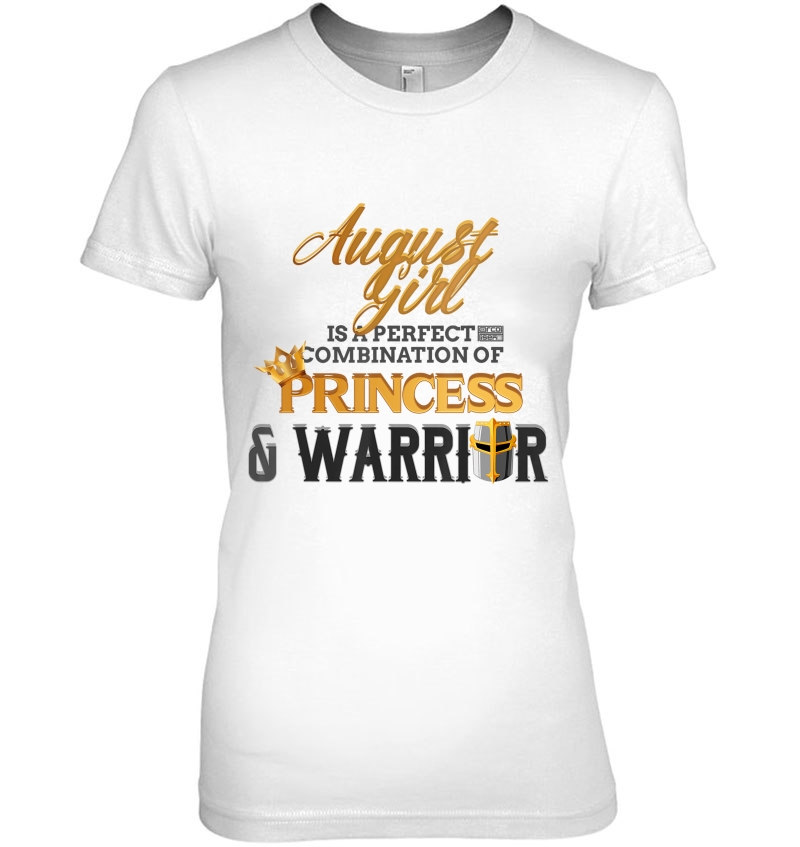 August Girl Princess Warrior Birth Month Birthday Hoodie