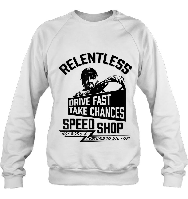 Drive Fast, Take Chances, Relentless Speed Shop Tee Mugs