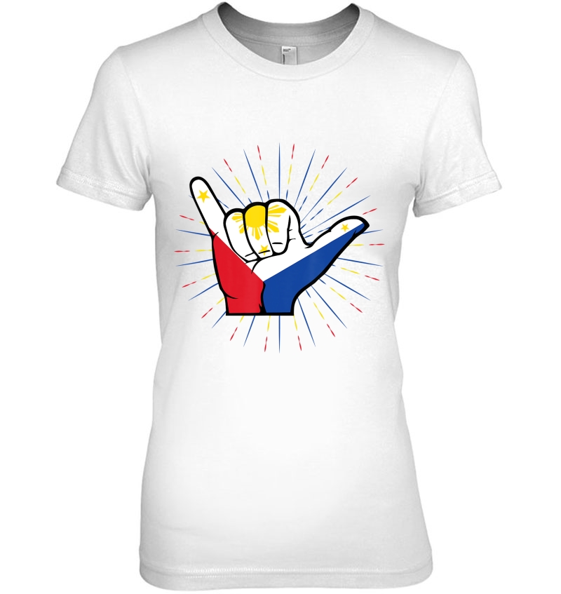 Hang Ten 10 Pinoy Surfer Filipino Flag Hoodie