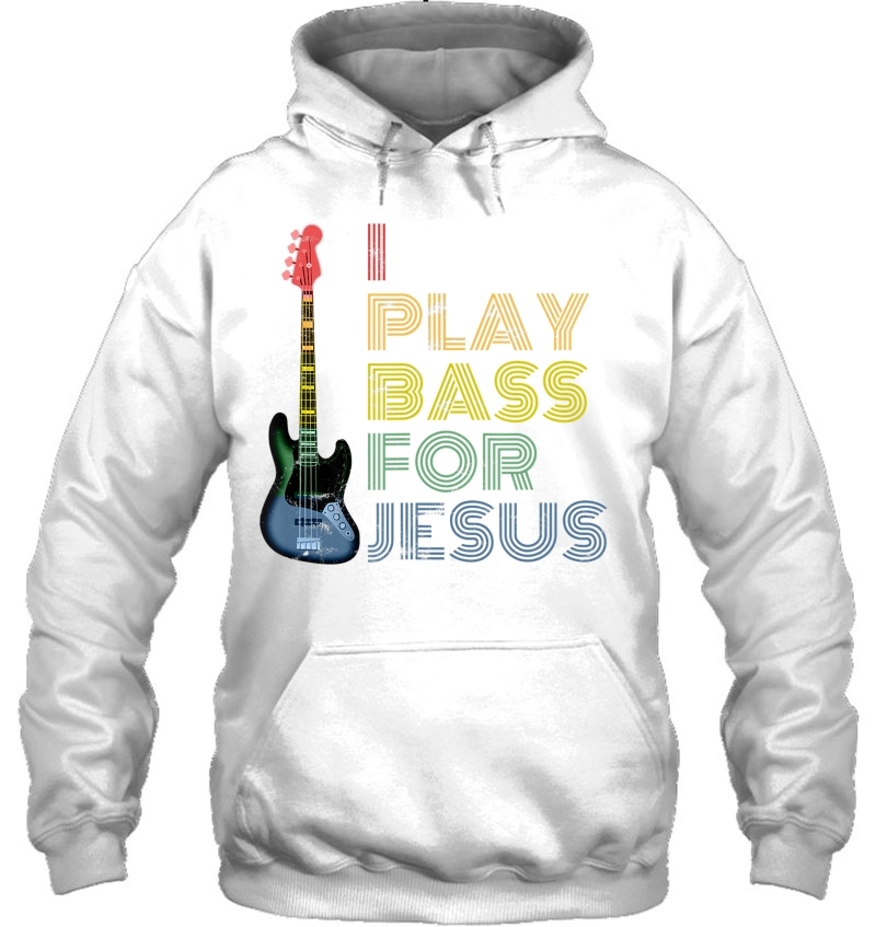 I Play Bass For Jesus Guitar Lover Gift Vintage Retro 80S Mugs