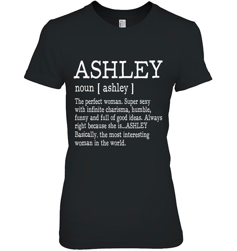 Adult Definition - First Name Ashley - Ladies Funny Hoodie