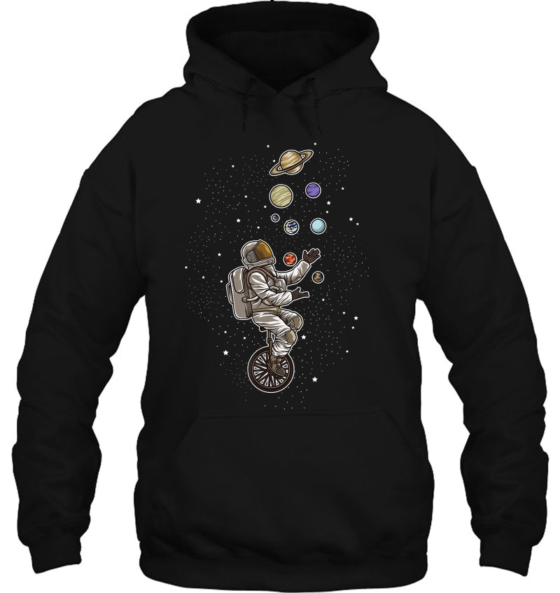 Astronaut Juggles Planets On A Unicycle - Spaceman Explorer Mugs