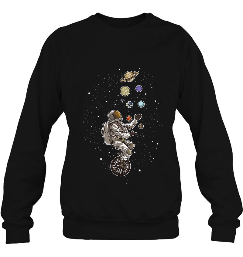 Astronaut Juggles Planets On A Unicycle - Spaceman Explorer Mugs