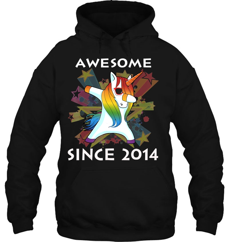 Awesome Since 2014-5Th Birthday Shirt Unicorn Colourful Mugs