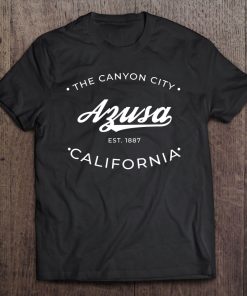 Azusa California Canyon City Retro Logo Tee