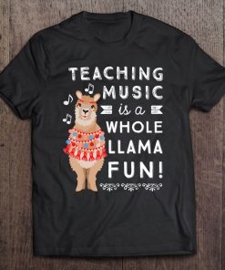 Band Choir Music Teacher Appreciation Gift Whole Llama Fun Tee