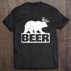 Beer Bear Plus Deer Equals Beer Funny Drinking Vintage Tee