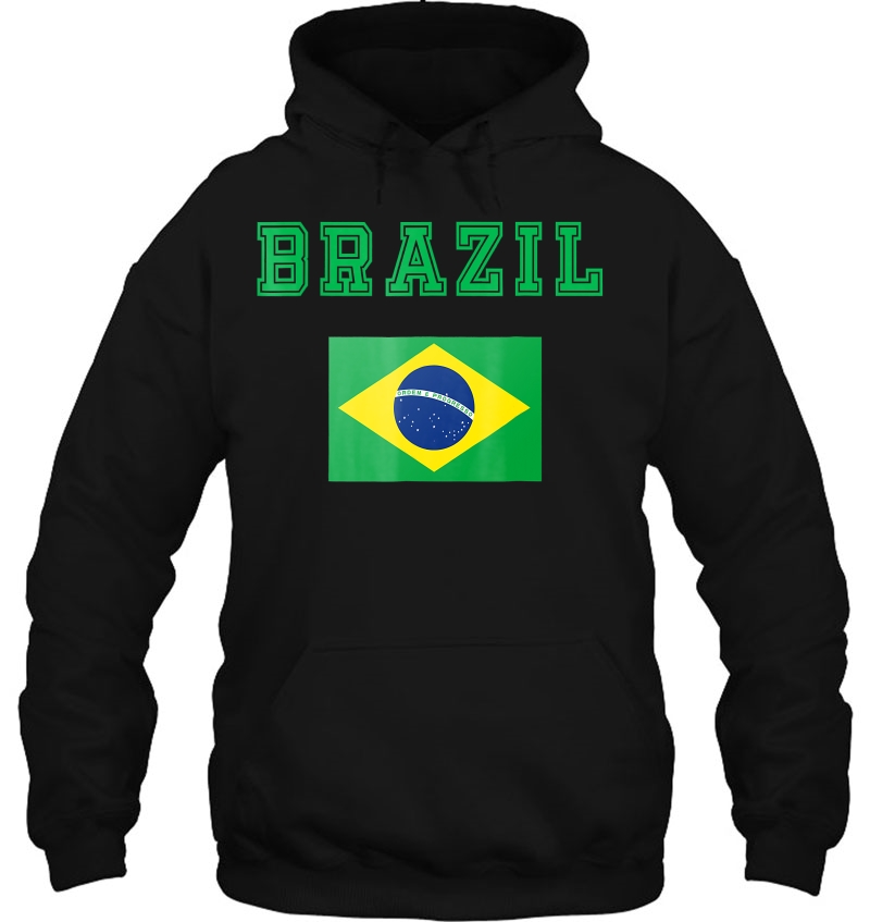 Brazilian Shirts-Yellow Green Flag-Jersey Hoodie