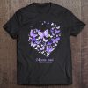 Choose Kind Alzheimer Awareness Butterflys Heart Tee