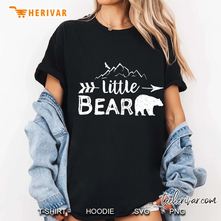 Little Bear Shirt Matching Family Mama Papa Bear Camping Ladies Tee