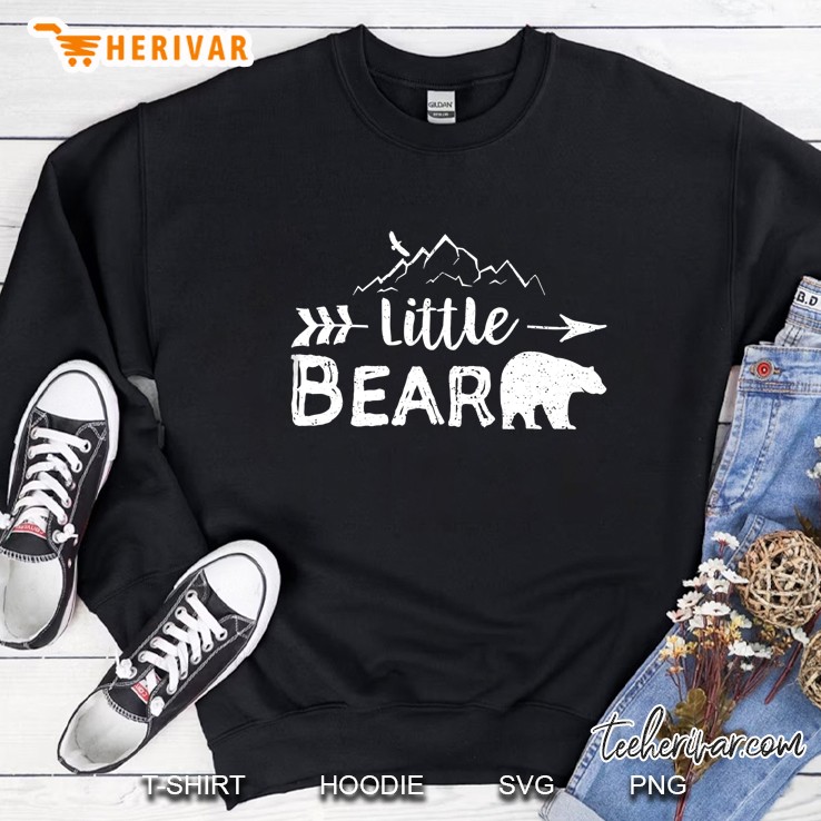 Little Bear Shirt Matching Family Mama Papa Bear Camping Sweatshirt