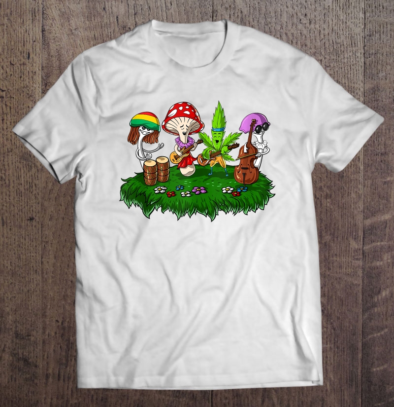 Hippie Magic Mushrooms Psychedelic Festival Psilocybin Fungi T-Shirts ...