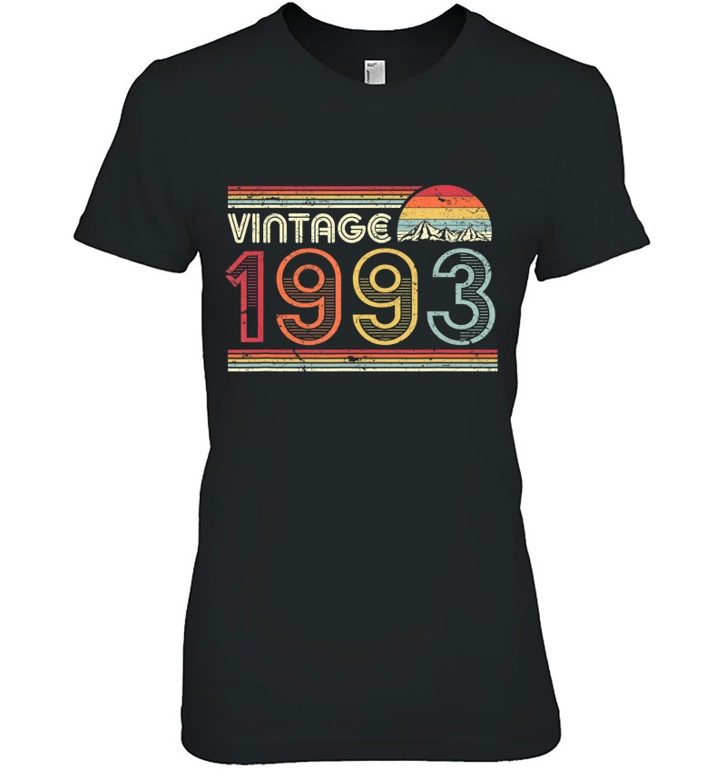 1993 Vintage Shirt, Birthday Gift Tee. Retro Style Ladies Tee