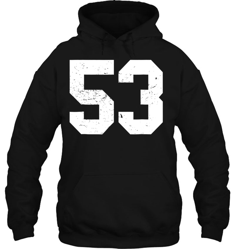 53 Sports Fan Player Number 53 Game Winner Lucky Hoodie