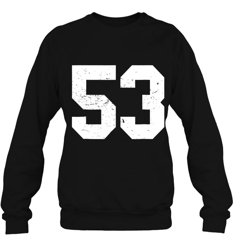 53 Sports Fan Player Number 53 Game Winner Lucky Sweatshirt
