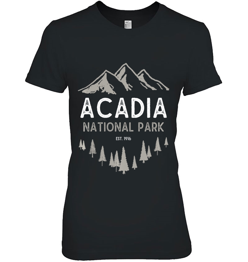 Acadia National Park Est 1916 Vintage Maine Souvenir Pullover Hoodie