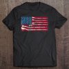 American Flag Flintlock Rifle Stripes Patriotic Tee