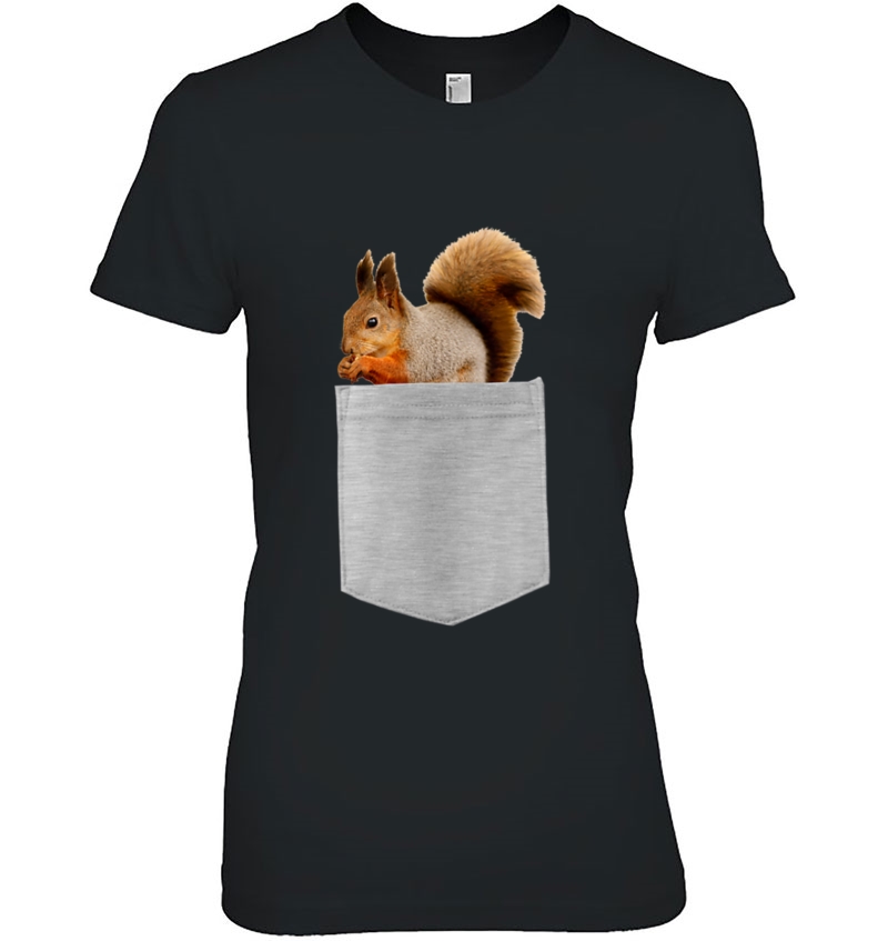 Animal In Your Pocket Funny Eurasian Red Squirrel Peeking Ou Hoodie