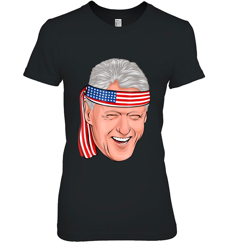 Bill Clinton President 4Th Of July American Flag Gift Hoodie