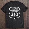 California Area Code 310 Lynwood, Ca Home State Tee