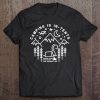 Camping Is In-Tents Shirt Line Art Hiking Gift Tee