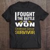 Childhood Cancer Survivor Shirt, I Fought The Battle And Won Tee