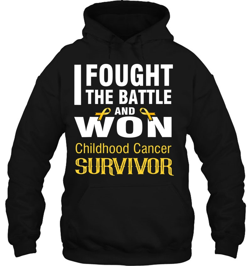 Childhood Cancer Survivor Shirt, I Fought The Battle And Won Mugs