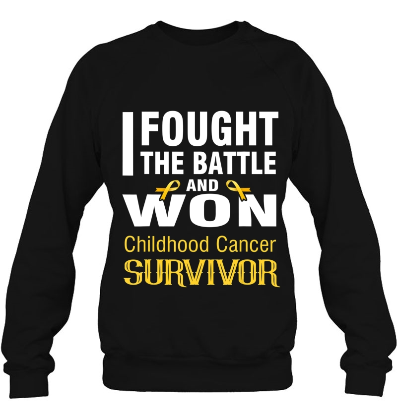 Childhood Cancer Survivor Shirt, I Fought The Battle And Won Mugs