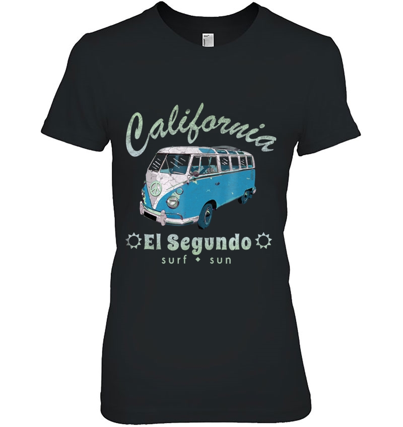 El Segundo California Vintage Surf Van Tshirt Hoodie